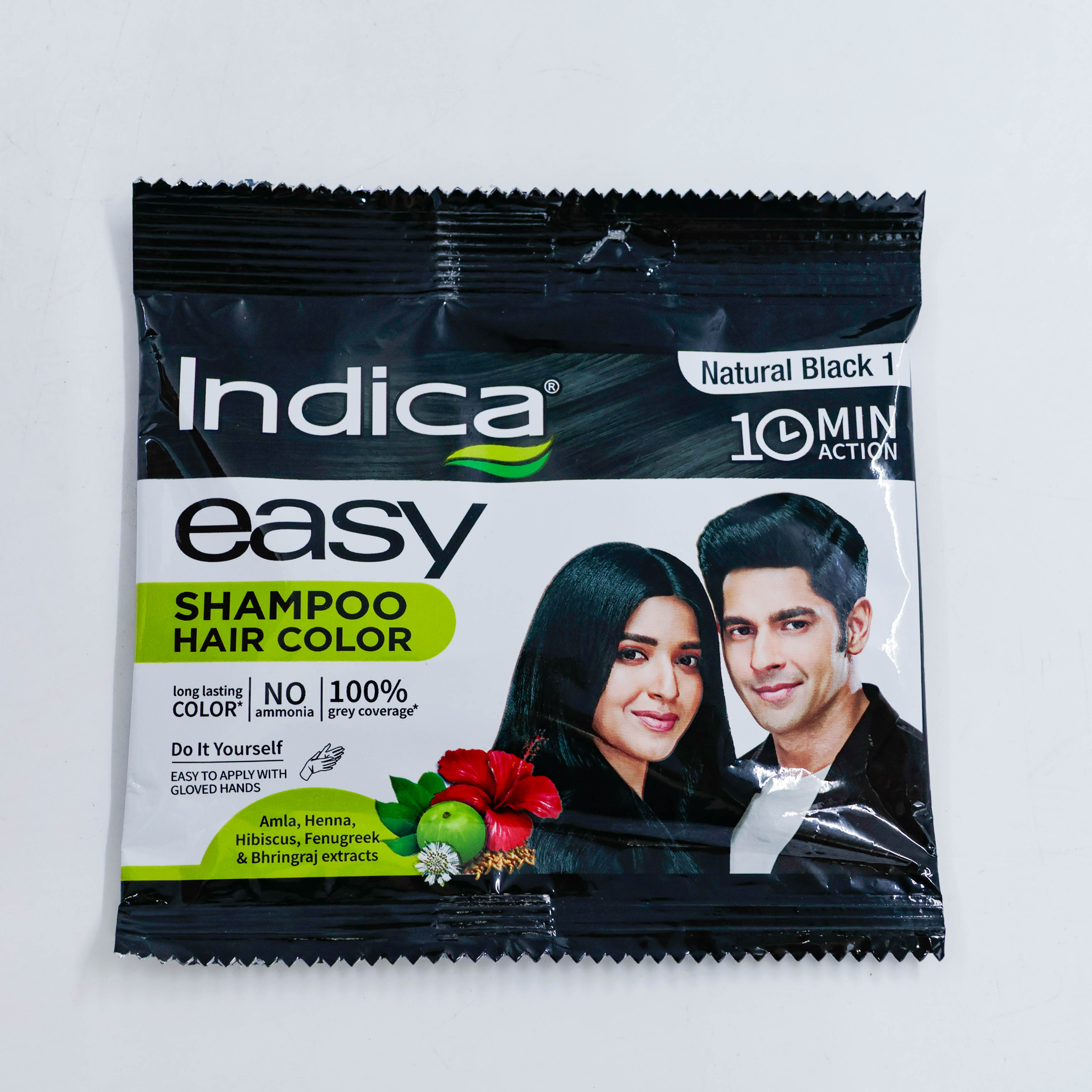 Indica Easy Colour Shampoo 1 Natural Black 25 ml